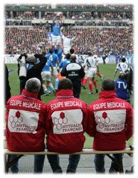 Coupe du monde de Rugby, dispositif médical