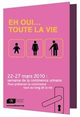 Semaine nationale de la continence urinaire 2010