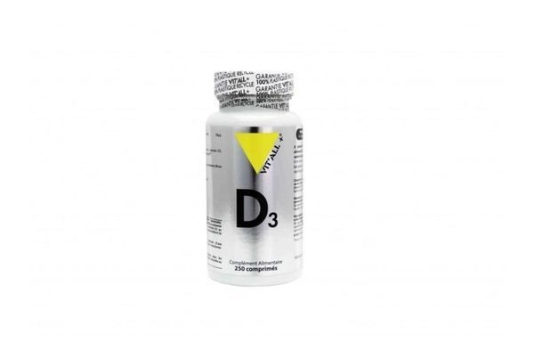 La Vitamine D3 20 µg - 250 comprimés de Vitall 