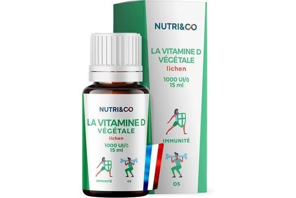 La vitamine D3 Végétale + Huile de Colza Bio de Nutri&Co 