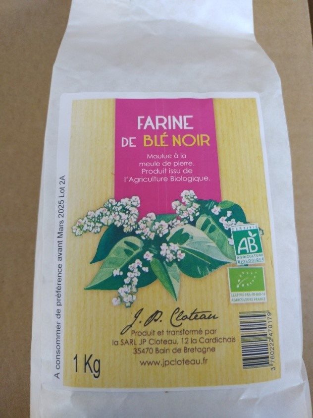 rappel de farine bio de blé noir