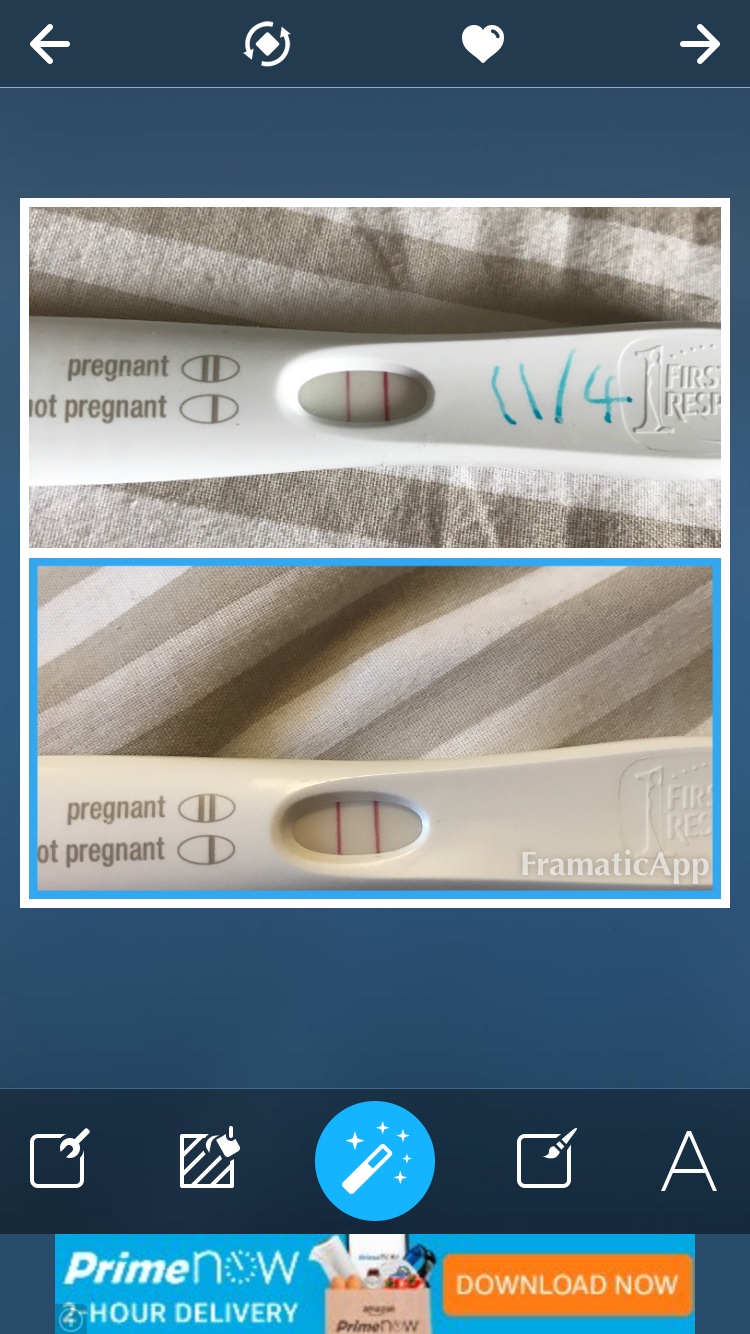 How long did it take you to get a stronger positive on a test?
