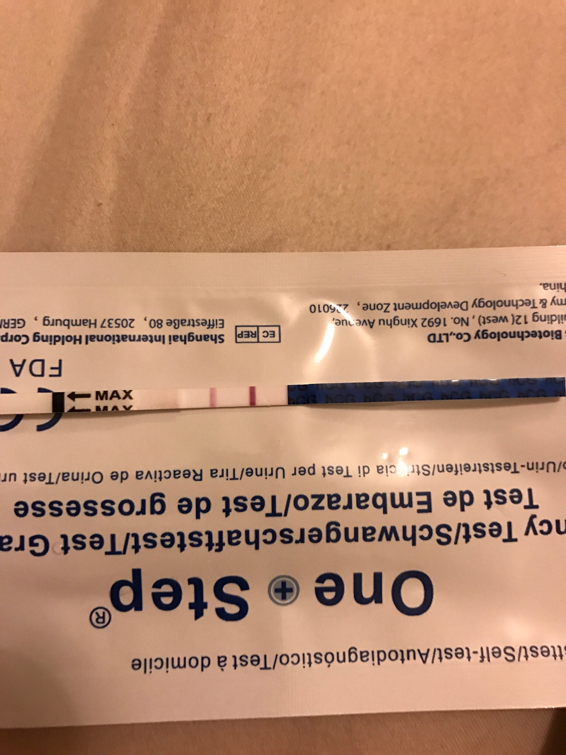 How long did it take you to get a stronger positive on a test?