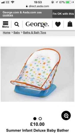 Summer infant best sale bath seat asda