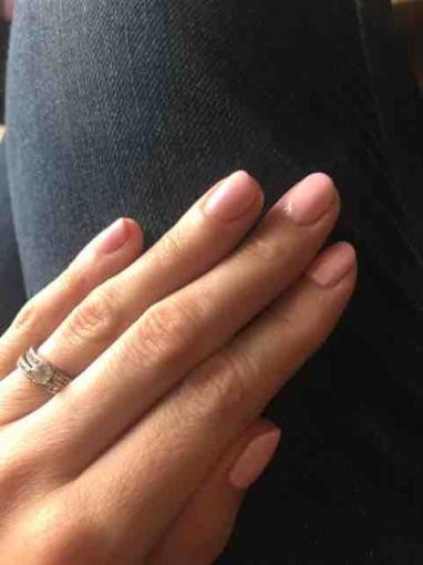 Nail colour to go with a navy and white dress