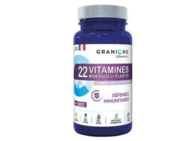 Granions - 22 Vitamines Défenses Immunitaires 90 comprimés