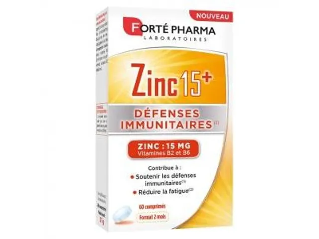 Forté Pharma - Zinc 15+ Défenses Immunitaires 60 comprimés