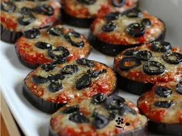 Minis pizzas d’aubergine