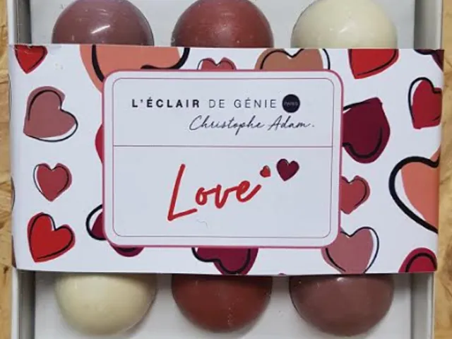  Boîtes de bonbons en chocolat “love” personnalisables, L’éclair de génie- Nouveauté 2019. 