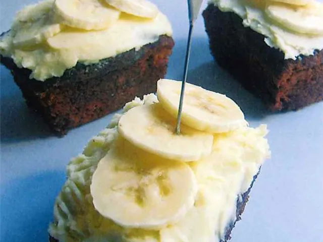 Cake léger à la banane et son glaçage blanc