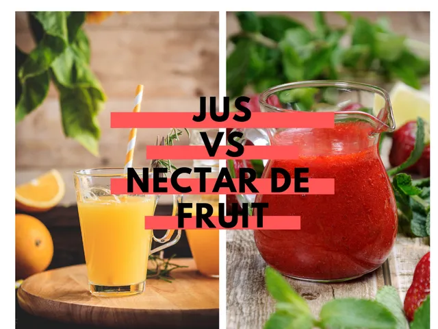 Calories : Jus vs nectar de fruits