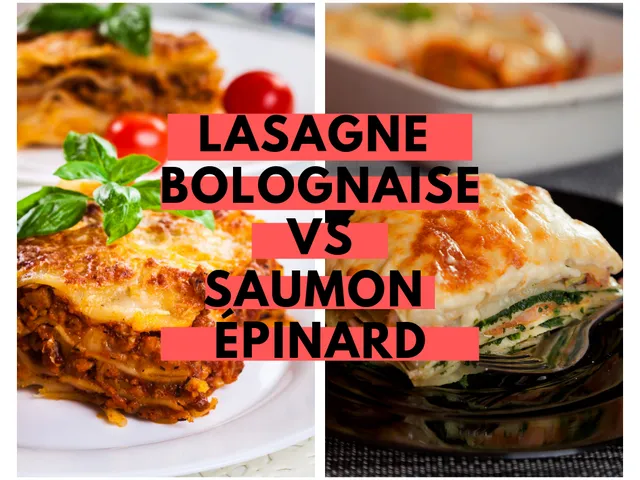 Calories : Lasagnes bolognaise vs lasagnes saumon-épinards 
