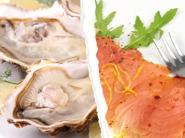 Calories : Saumon fumé contre huîtres 