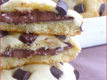 Cookies cœur fondant au Nutella