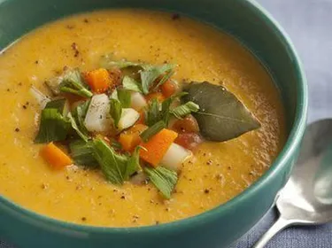 La soupe de légumes d'hiver