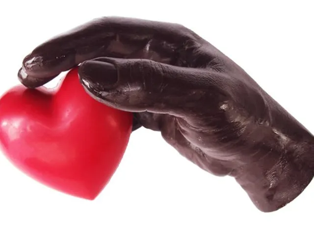 Le coeur sur la main, en chocolat