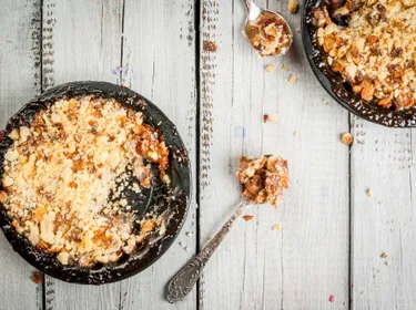 Le crumble aux flocons d'avoine