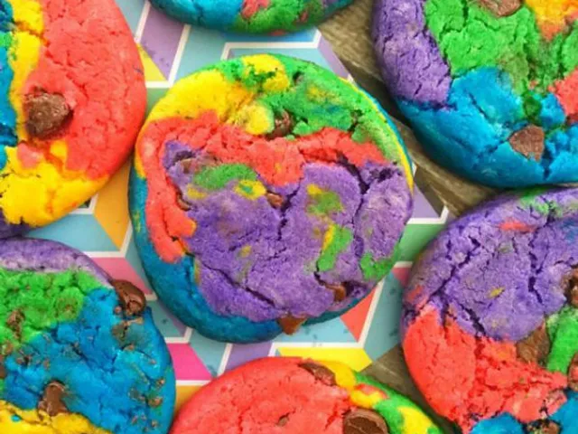 Les cookies colorés