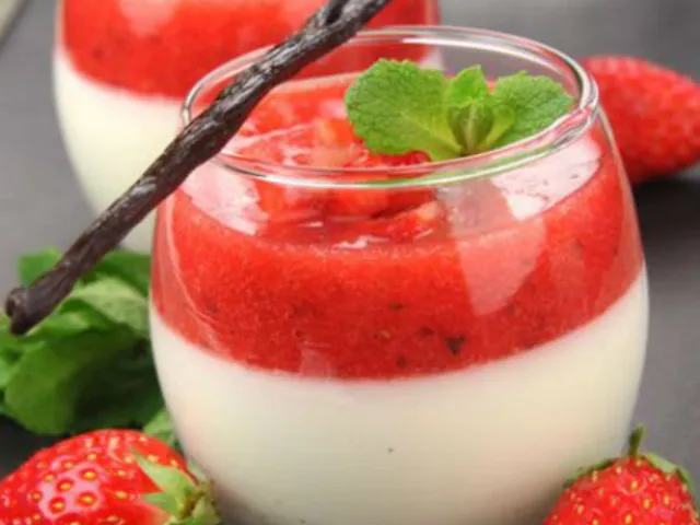 Pana Cotta à la fraise