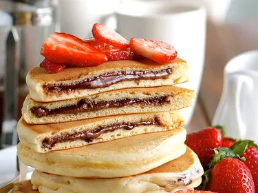 Pancakes fourrés au Nutella