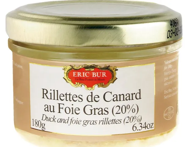 Rillettes de canard au foie gras, Eric Bur
