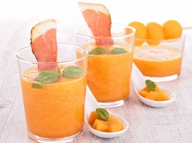 Soupe de melon glacée