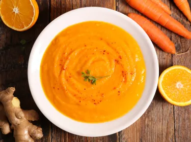 Soupe froide de carottes à l’orange