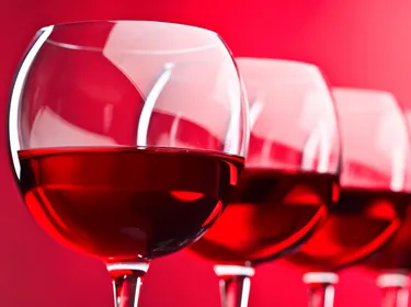 Un verre de vin rouge à 13°