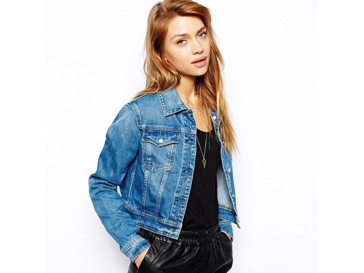 Veste jean best sale femme camaieu