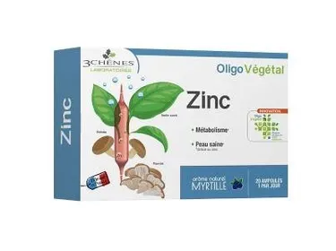 Les 3 Chênes - OligoVégétal Zinc 20 ampoules