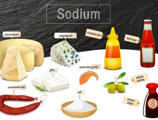 Sodium : rôle, taux et source alimentaire