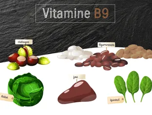 Vitamine B9 ou acide folique
